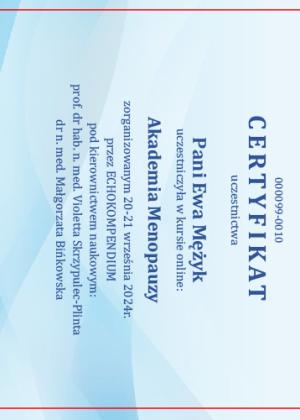 16.menopauza Cel 00902 10850 Mezyk Ewa